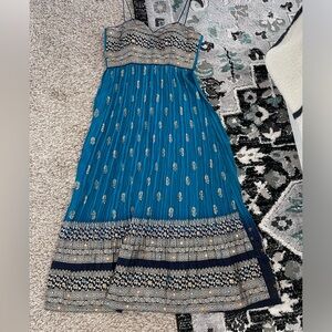 Silk hand work kurti